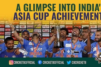 Picture of Indian Cricket Team with Asia Cup