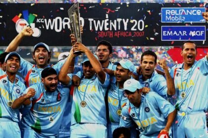 Team India Champions of ICC Mens T20 World Cup 2007