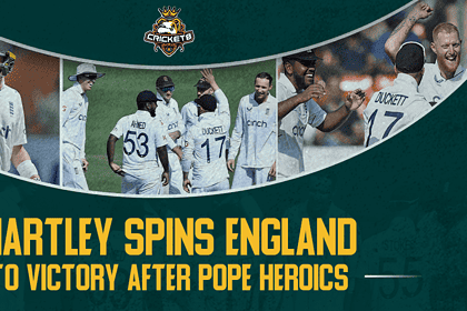 Hartley Spins England to Victory after Pope Heroics