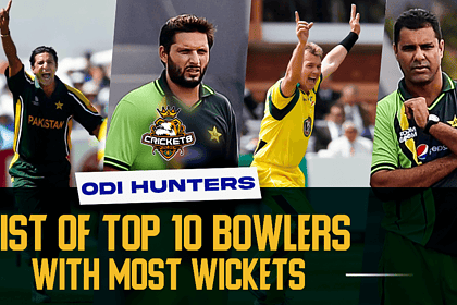 List Of ODI Cricket’s Top 10 Bowlers With The Most Number Of Wickets.