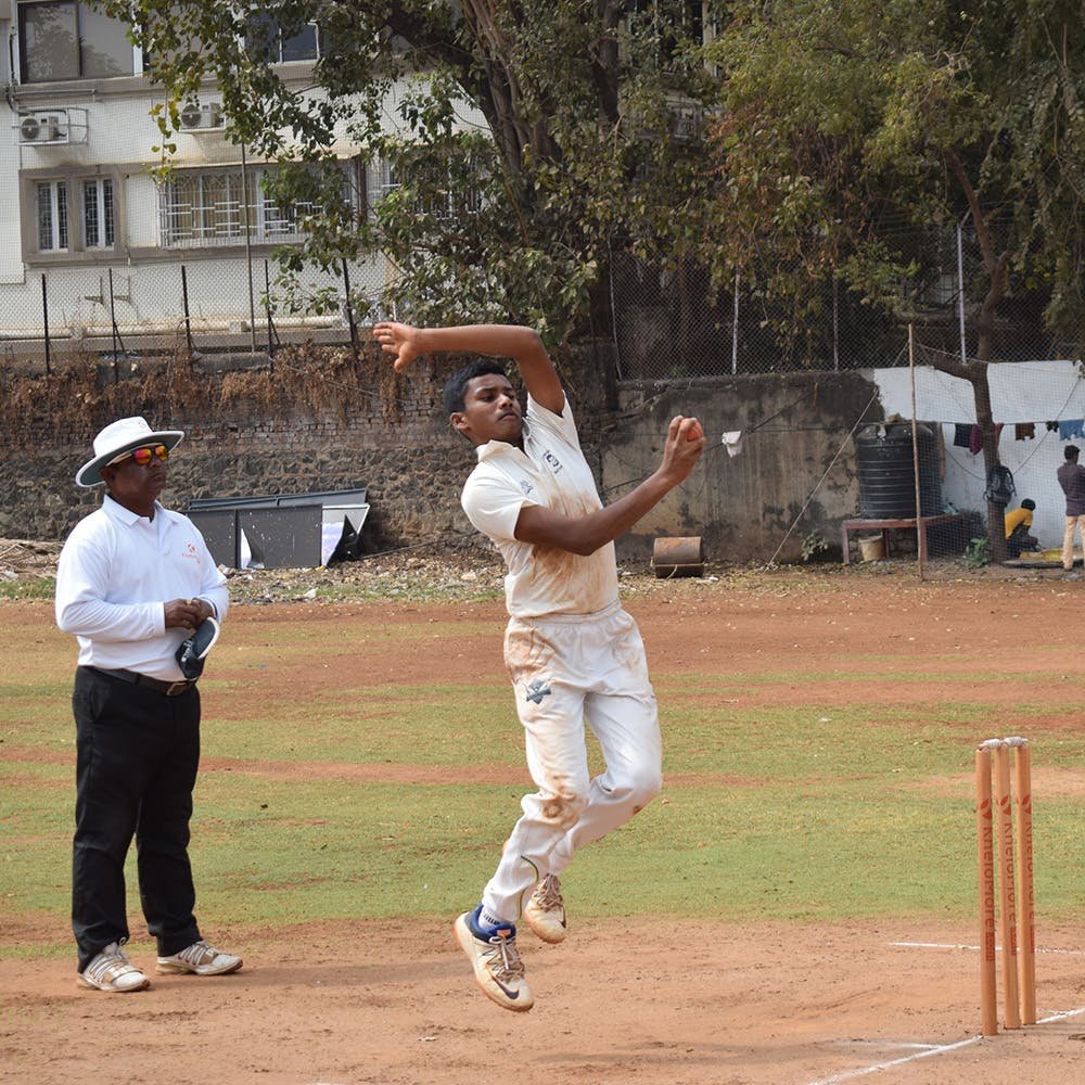 A young player eyeing for the wicket