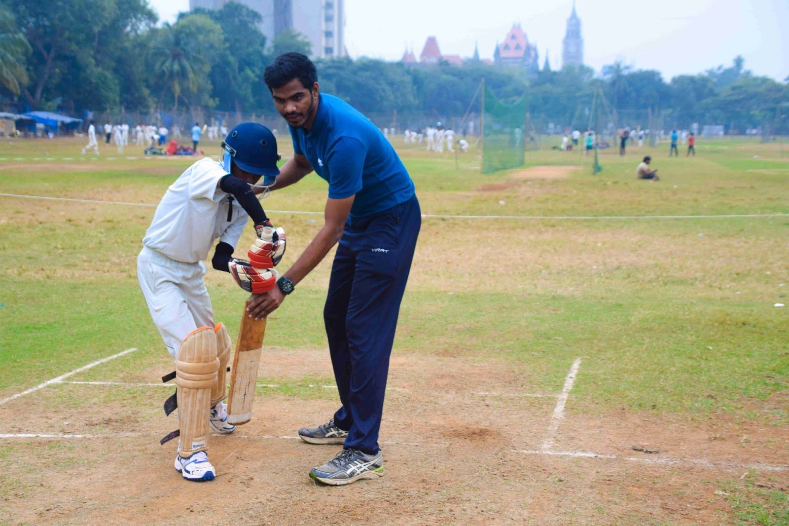 A regular morning in a cricket academy in Mumbai